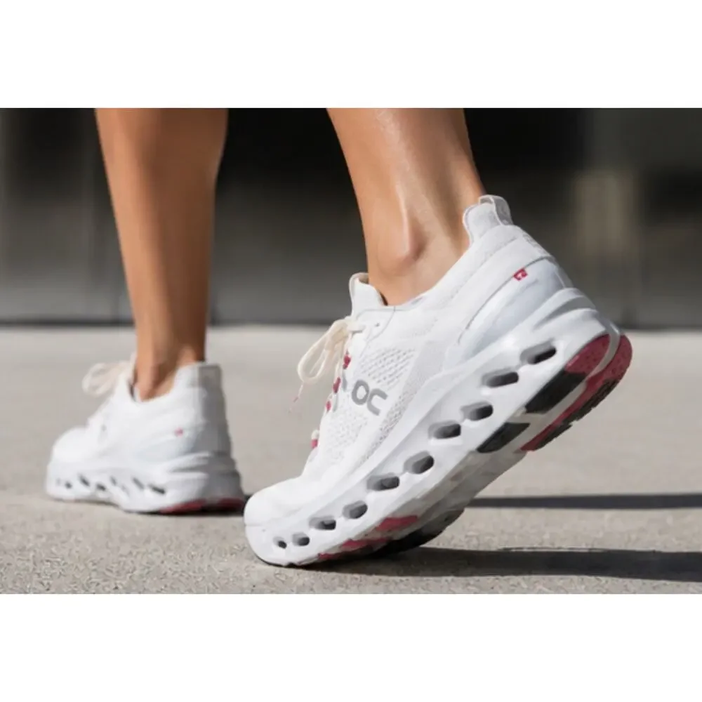 On Cloud Running/Walking CloudTec Phase Womens Shoes Size 9 White/Pink Sneakers